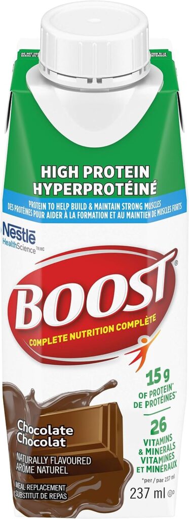 BOOST High Protein Meal Replacement Drink, Chocolate, 24 x 237 ml