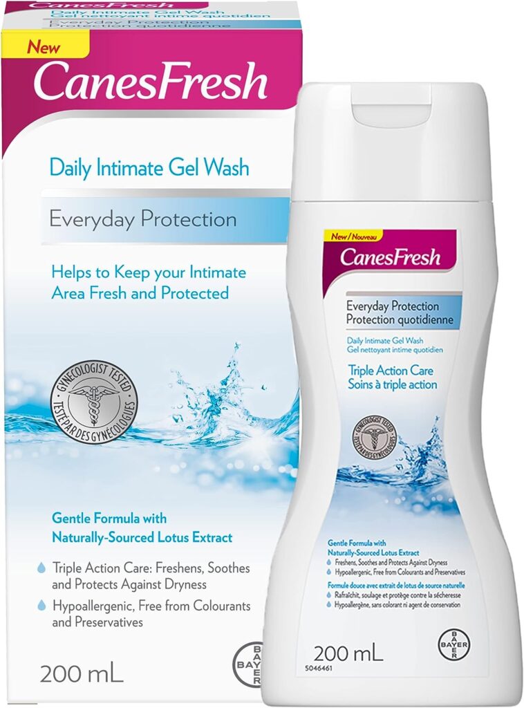 CanesFresh Feminine Wash- Everyday Protection pH Balanced Feminine Wash, Gynecologist Tested Vaginal Wash For Women, Naturally Sourced Lotus Extract, Provitamin B5, 200 mL