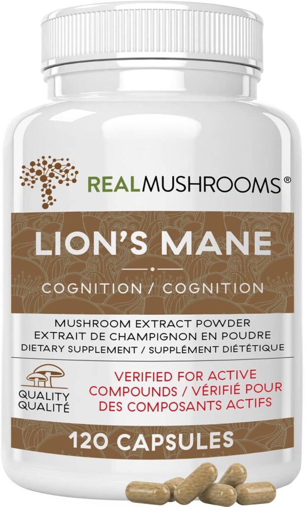 Lions Mane Brain and Focus Supplements (120ct) Mushroom Powder Extract Capsules - Non-GMO and Gluten-Free Supplement for Better Cognitive Health